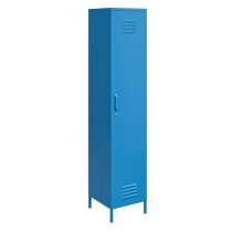 Cerritos Metal Wardrobe With 1 Door In Blue