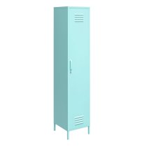 Caches Metal Locker Storage Cabinet With 1 Door In Spearmint