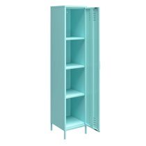 Caches Metal Locker Storage Cabinet With 1 Door In Spearmint