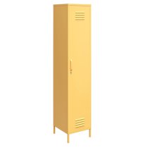 Caches Metal Locker Storage Cabinet With 1 Door In Yellow