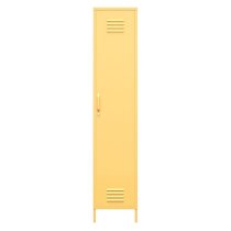 Caches Metal Locker Storage Cabinet With 1 Door In Yellow