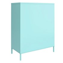 Caches Metal Locker Storage Cabinet With 2 Doors In Spearmint