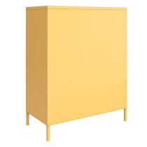 Caches Metal Locker Storage Cabinet With 2 Doors In Yellow