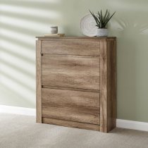 Camerton Wooden Shoe Storage Cabinet In Oak