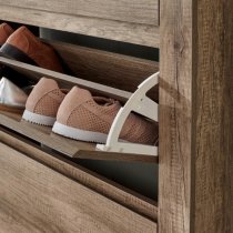 Camerton Wooden Shoe Storage Cabinet In Oak