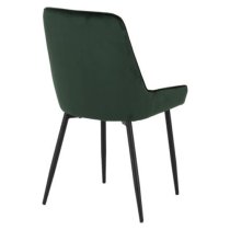 Avah Emerald Green Velvet Dining Chairs In Pair