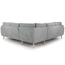 Altra Fabric Large Corner Sofa Suite In Grey