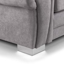 Verna Scatterback Fabric Corner Sofa Right Hand In Grey