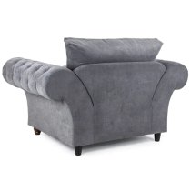 Winston Fabric Armchair In Grey