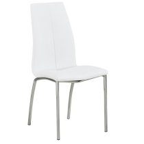 Dante Clear Glass Dining Table With 2 Opal White Chairs