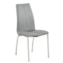 Deltino Diva Marble Effect Dining Table With 4 Opal Grey Chairs