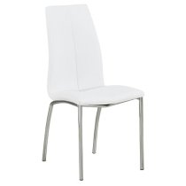 Deltino Melange Marble Effect Dining Table 6 Opal White Chairs