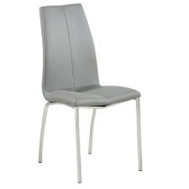 Candice Diva Marble Effect Dining Table 6 Opal Grey Chairs