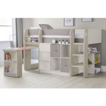 Sadiki Wooden Midsleeper Bunk Bed In Taupe