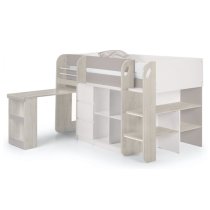 Sadiki Wooden Midsleeper Bunk Bed In Taupe