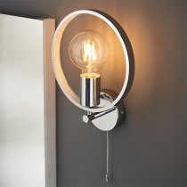 Merola Bathroom Wall Light In Chrome