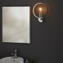 Merola Bathroom Wall Light In Chrome