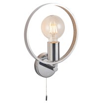 Merola Bathroom Wall Light In Chrome