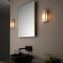 Newham Small Wall Light In Chrome With Frosted Glass Diffuser