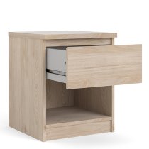 Nakou Bedside Cabinet With 1 Drawer In Jackson Hickory Oak