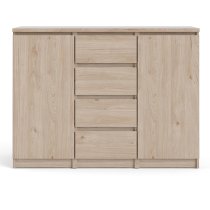 Nakou Sideboard With 2 Doors 4 Drawer In Jackson Hickory Oak