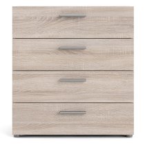 Perkin Wooden Chest Of 4 Drawers In Truffle Oak