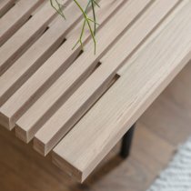 Okonma Wooden Coffee Table With Metal Legs In Oak