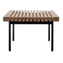 Okonma Wooden Coffee Table With Metal Legs In Oak