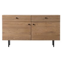 Okonma Wooden Sideboard With Metal Legs In Oak