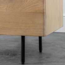 Okonma Wooden Sideboard With Metal Legs In Oak