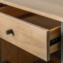 Okonma Wooden Sideboard With Metal Legs In Oak