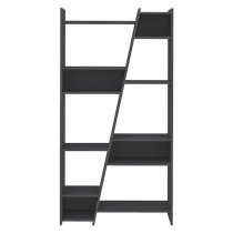 Nuneaton Tall Wooden Bookcase In Grey