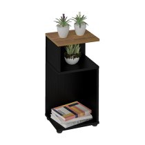 Nuneaton Wooden Plant Stand In Black And Pine Effect