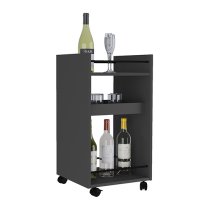 Nuneaton Wooden Drink Trolley In Grey