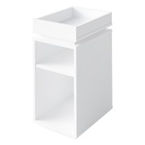 Nuneaton Wooden Storage Side Table In White