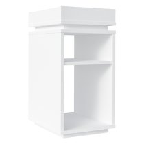 Nuneaton Wooden Storage Side Table In White