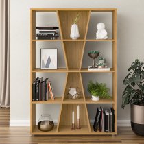 Nuneaton Medium Wooden Bookcase In Oak Effect