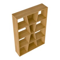 Nuneaton Medium Wooden Bookcase In Oak Effect