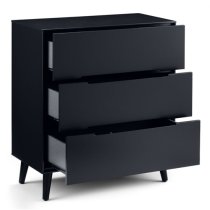 Abrina Wooden Chest Of 3 Drawers In Anthracite