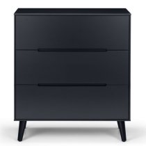 Abrina Wooden Chest Of 3 Drawers In Anthracite