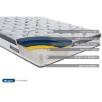 Silvis Heaven Coolgel Single Mattress In White