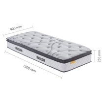 Silvis Heaven Coolgel Single Mattress In White