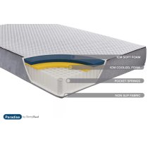 Silvis Paradise Coolgel Single Mattress In White