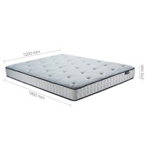 Silvis Air Open Coil Small Double Mattress In White