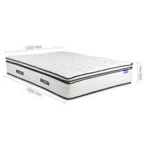 Silvis Space Pocket Sprung Double Mattress In White