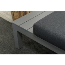 Alyth Corner Fabric Lounge Set With Coffee Table In Mystic Grey