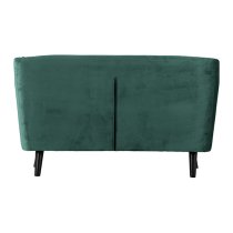 Arabella Velvet Fabric 2 Seater Sofa In Green