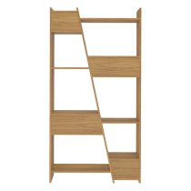 Nuneaton Tall Wooden Bookcase In Oak Effect