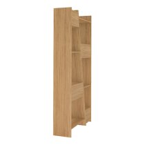 Nuneaton Tall Wooden Bookcase In Oak Effect