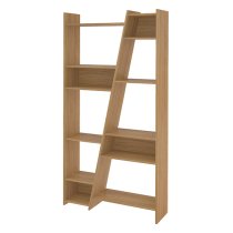 Nuneaton Tall Wooden Bookcase In Oak Effect